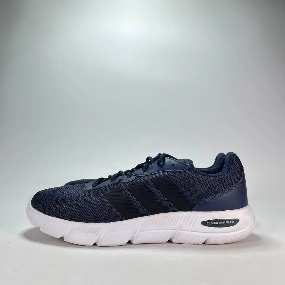 adidas Cloudfoam Flex Laces Blue Running Shoes Sneakers HQ4853 Men's Size 12